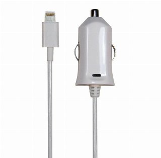 Bandridge Sinox 12V biloplader m/Lightning+MFI chip 2.4A - Bilstrømsadapter