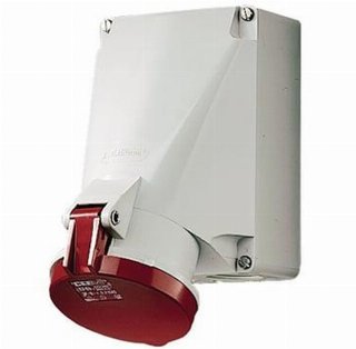 Mennekes vægudtag 4 polet 63A 400V IP44 1141A