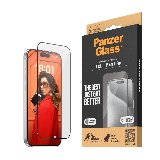 PanzerGlass Screen Protector iPhone 15 Pro | Ultra-Wide Fit w. EasyAligner - Skærmbeskytter - glas