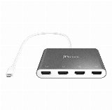 JCA366-N USB-C to 4-Port HDMI Multi-Monitor Adapter