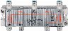 Pro SAT-splitter 6-way 6 ports