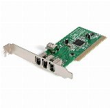 StarTech.com PCI1394MP 4 port PCI 1394a FireWire Adapter Card - FireWire adapter - 3 porte